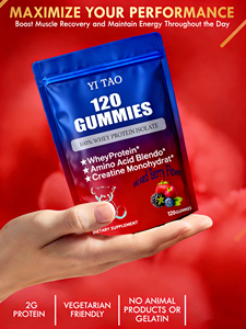 OEM Wholesale Whey Protein Gummies High Protein Muscle Strength Booster <b>Post</b>-Workout Supplement 120 Gummies - Product Image 5