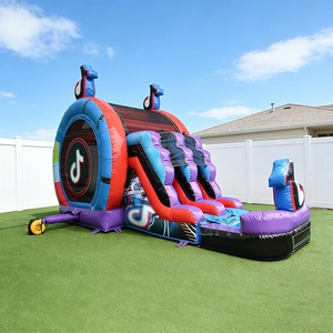Castillo Inflable Comercial de PVC, Casa de Brinco con Tobogán para Fiestas - Product Image 1