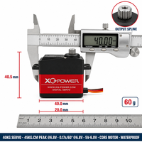 Servomoteur Crawler XQ-POWER XQ-S3240M 40KG en aluminium, moteur central étanche pour voiture RC et avion RC 6.8V, direct usine