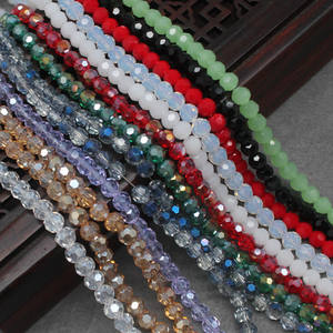 2025 nouveau cristal de verre coloré bricolage perles torsadées à la main perles de cristal artificielles Transparent lâche perle ronde matériel de coupe - Product Image 1