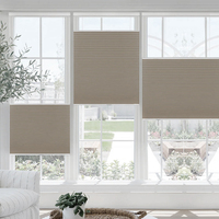 Persianas térmicas inalámbricas de nido de abeja con aislamiento, diseño de doble celda para ventana, reducen la pérdida de calor y el ruido, elevación manual.
