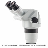 Digital Binocular Zoom Stereo Microscope 6.7X-45X LED Light Source Electron Microscope