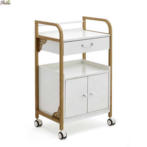 Carros con ruedas para manicura/pedicura usados en salón de belleza de madera baratos - Product Image 3