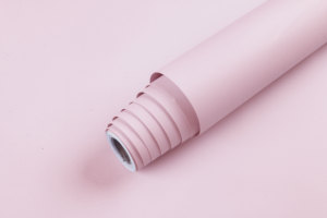 Carta da Parati Opaca Rosa Verde Adesiva in PVC, Rivestimento Murale Monocolore Autoadesivo per Camera da Letto e Decorazione d'Interni - Product Image 6