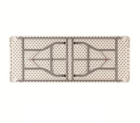Table pliante bon marché de 6 pieds, table rectangulaire pliante en plastique pour l'extérieur
