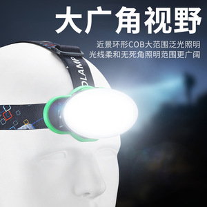 Lampe frontale LED multifonctionnelle à haute luminosité, batterie rechargeable de 2000 MAh, rotative, pour le camping, la pêche, l'utilisation en plein air - Product Image 5