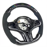 Volant en fibre de carbone forgée avec affichage LED intelligent de régime moteur, personnalisé et amélioré pour BMW M3 M4 G20 G30 G80 G32 G34 G36