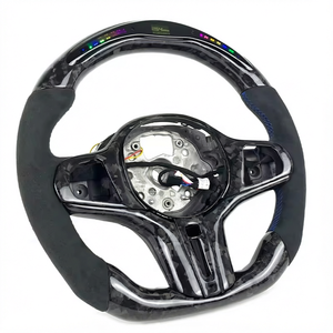 <span class=keywords><strong>Volant</strong></span> en fibre de carbone forgée avec affichage LED intelligent de régime <span class=keywords><strong>moteur</strong></span>, personnalisé et amélioré pour <span class=keywords><strong>BMW</strong></span> M3 M4 G20 G30 G80 G32 G34 G36 - Product Image 2
