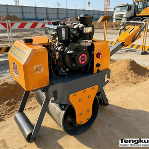 Penjualan Mesin Pemadat Jalan Hidrolik Drum Tunggal Bergetar Bermesin Diesel Langsung dari Pabrik - Product Image 2