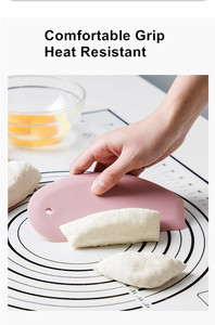 Outil de coupe-pâte de cuisine multi-usages Grattoir pour <span class=keywords><strong>bol</strong></span> à pâtisserie et banc Grattoir alimentaire pour pâte à pain Pâte à gâteau Fondant Glaçage - Product Image 3