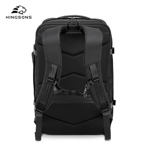 Kingsons Men's <b>Backpack</b> 20-35L <b>Waterproof</b> Expandable Business Travel Bag Solid Color Detachable Strap - Product Image 4