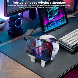 2025 Bán Buôn Ai Thông Minh M10 Mecha Quái Vật Loa Không Dây RGB LED Ánh Sáng FM Đài Phát Thanh TF Thẻ USB AUX Quà Tặng Di Động Cho Thanh Thiếu Niên Nhà - Product Image 6