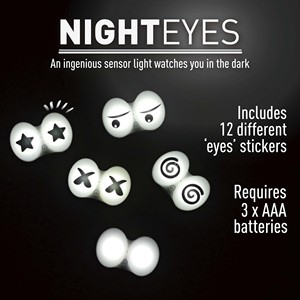 Lumière murale LED blanche moderne avec capteur de mouvement automatique œil de nuit à piles pour la maison décorative résidentielle vivant maison intelligente - Product Image 3