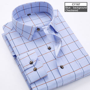 <span class=keywords><strong>Camicia</strong></span> Casual elegante e stampata da <span class=keywords><strong>uomo</strong></span> <span class=keywords><strong>a</strong></span> maniche lunghe per abbigliamento formale quotidiano, Slim Fit all'ingrosso - Product Image 2