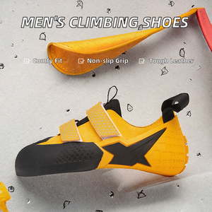 Chaussures d'escalade professionnelles en cuir pour hommes, confortables, antidérapantes, pour l'extérieur, l'entraînement sportif, l'escalade sur roche, personnalisables, pour étudiants - Vente en gros - Product Image 2