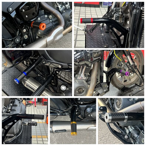 Par de Protectores Anticolisión Terminales para Barras Antichoque, Piezas de Repuesto Mejoradas para Protectores de Carretera Roscados de 1.25 Pulgadas en <span class=keywords><strong>Harley</strong></span> - Product Image 4