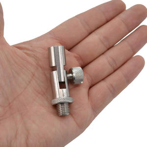Hirisi acier inoxydable Angle adaptateur connecteur tige Pod Bank bâton reste carpe accessoires de pêche - Product Image 6