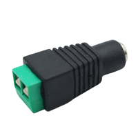 2.1X5.5mm 2 broches prise d'alimentation cc connecteur adaptateur jack 12V mâle alimentation cc avec 5A courant nominal contacts en cuivre et boîtier ABS