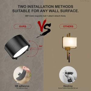 Lámpara de Pared LED Inalámbrica para Interiores, con Sensor, Rotación de 360 Grados, Recargable, Lámpara de Trabajo Magnética, Moderna - Product Image 4