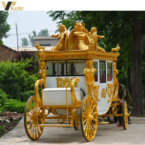 รถม้าไฟฟ้าสี่ล้อสำหรับเที่ยวชมสถานที่ พร้อมเครื่องปรับอากาศและระบบเสียง สำหรับงานแต่งงาน - Product Image 6