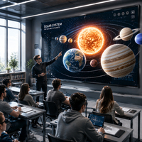 Écran d'affichage 3D interactif pour musée d'éducation numérique P2.5, haute définition, couleur intégrale, intérieur