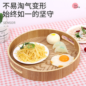 Tomozawa Akira Bandeja de servir redonda de bambú de 30, 35, 40 cm para té, dulces, pan, frutas secas, estilo japonés - Product Image 5