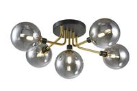 Lampe de plafond ronde moderne en verre pour l'intérieur, style nordique, éclairage décoratif pour la maison et l'hôtel