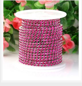 यानटुओ पर्यावरण के अनुकूल एक पंक्ति चांदी की प्लेटेड राइनस्टोन कप श्रृंखला 10 मीटर गोंद नाखून कला थोक सजावटी सामान के लिए - Product Image 5