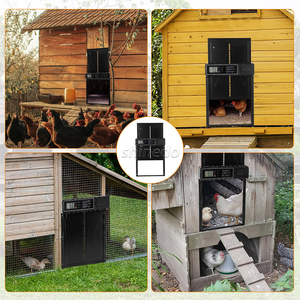 Porte de poulet en aluminium robuste et durable de haute qualité support de commutateur <span class=keywords><strong>automatique</strong></span> batterie au Lithium télécommande porte de <span class=keywords><strong>poulailler</strong></span> - Product Image 6