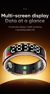 Anillo Inteligente R13 con Pantalla Táctil, Interacción Multimodal a la Extremidad de tus Dedos, Monitoreo de Salud, Caja de Carga Remota para Fotos - Product Image 2