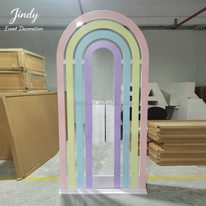 Arcoíris Acrílico JINDY, Soporte de Exhibición de PVC Acrílico para Decoración de Eventos, Arcoíris Acrílico Personalizado - Product Image 3