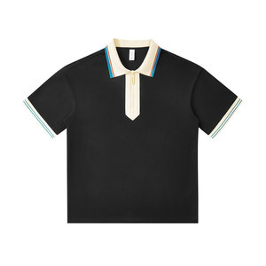 Camiseta Polo de Color Sólido, Algodón, Unisex, Ropa de Trabajo, Uso Diario, GJ46-19333 - Product Image 4