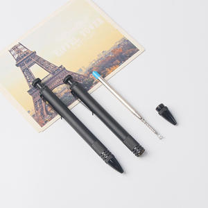 Bolígrafo Personalizable de Metal Negro para Negocios, Ancho de Escritura de 1.0 mm, Regalo Corporativo con Logotipo Personalizado - Product Image 6