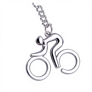 Nuevo Estilo Llavero de Bicicleta de Aleación de Zinc con Diseño Hueco, Pequeño <span class=keywords><strong>Regalo</strong></span> Creativo Semielaborado GX-200 - Product Image 1