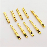 Connecteur circulaire électrique 1mm Contacts à sertir mâle et femelle broche en laiton broche de connecteur plaquée or