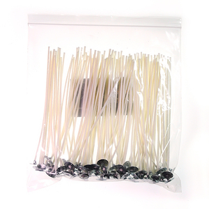 Vente en gros de mèches de bougies en coton naturel sans fumée, pré-cirées, bon marché, pour la fabrication de bougies - Product Image 6