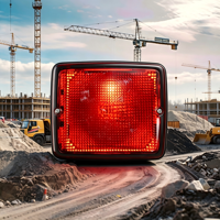Nouveau feu arrière antibrouillard rouge haute luminosité 18W 12V pour engins de construction, de minage et grues