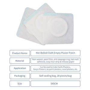 Patch d'acupuncture pour le nombril en tissu non tissé - Base adhésive respirante (pour la pâte Sanjiu et <span class=keywords><strong>Futu</strong></span>) - Product Image 4
