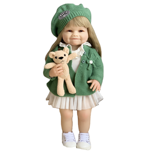 Niños pezón chupando bailarina Chukly niñas niño <span class=keywords><strong>porcelana</strong></span> tres niños pequeños 20cm plástico humano Amigurumi vinilo Reborn muñeca - Product Image 1