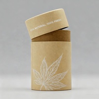 Caja de Cartón Biodegradable para Granos de Café con Logotipo Personalizado, Envase de Té en Forma de Cilindro Redondo, Tubo de Papel Kraft para Empacar Té