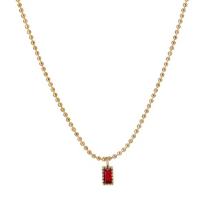 Collares de Plata y Oro PVD Antideslustre de Moda, Joyería Fina de Acero Inoxidable 316L, Collar de Circonita para Mujer - Product Image 6
