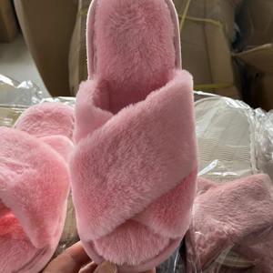 2024 Otoño Invierno moda interior <span class=keywords><strong>casa</strong></span> Zapatos <span class=keywords><strong>de</strong></span> felpa para mujeres Fondo suave señoras diapositivas para zapatillas con hazaña antideslizante - Product Image 5