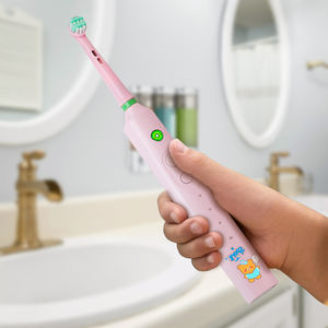 מברשת שיניים חשמלית חכמה סוניק דגם קרטון לתינוקות, זיפים בינוניים, ראש עגול, ניידת, לילדים - Product Image 5