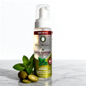 มูสจัดแต่งทรงผมแบบมืออาชีพ แห้งเร็ว ปราศจากสารก่อภูมิแพ้ ผสมน้ำมันมะกอกและเปปเปอร์มินต์ ให้ผมอยู่ทรง แข็งแรง ลดการชี้ฟู ให้ความรู้สึกสดชื่น - Product Image 4