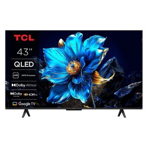 Televisor TCL QLED de 43 pulgadas con Google TV, Smart TV con Dolby Atmos y HDR10 Plus para entretenimiento en el hogar - Product Image 1