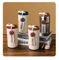Cadeaux d'affaires, tasse à café intelligente en acier inoxydable 316 de 450 ml, gobelet isotherme avec affichage de la température LED, bouteille thermos à isolation sous vide