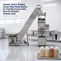 Machine de remplissage et d'emballage automatique électrique de granulés pour l'alimentation - Haute précision pour grains de café, noix, pistaches, graines de tournesol