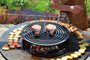 Wood &amp; Charcoal Fired Barbecue / <strong>BBQ</strong> / <strong>Plancha</strong> / Grill in Corten Steel - Product Image 5