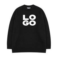 Nouveaux pulls pour l'automne et l'hiver 2026 avec un design à col rond et un logo jacquard personnalisé