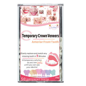 Matériel dentaire temporaire, <span class=keywords><strong>couronne</strong></span> temporaire, 50 pièces, dents antérieures et antérieures, facettes dentaires, molaires, 1 pièce - Product Image 3
